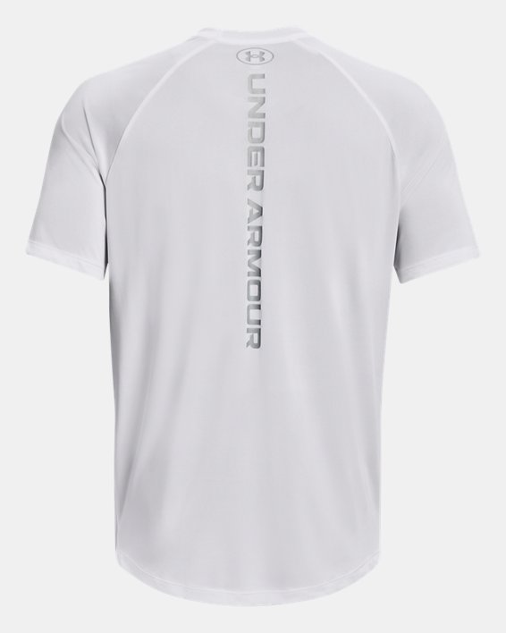 เสื้อแขนสั้น UA Tech™ Reflective สำหรับผู้ชาย in White image number 6